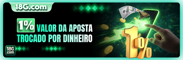 1%o VALOR DA APOSTA TROCADO POR DINHEIRO